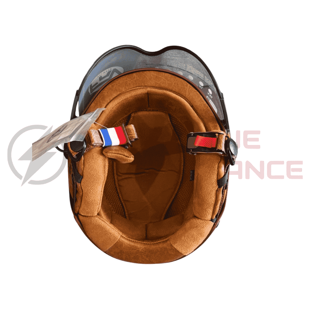 casque JET FRV bordeaux_mat