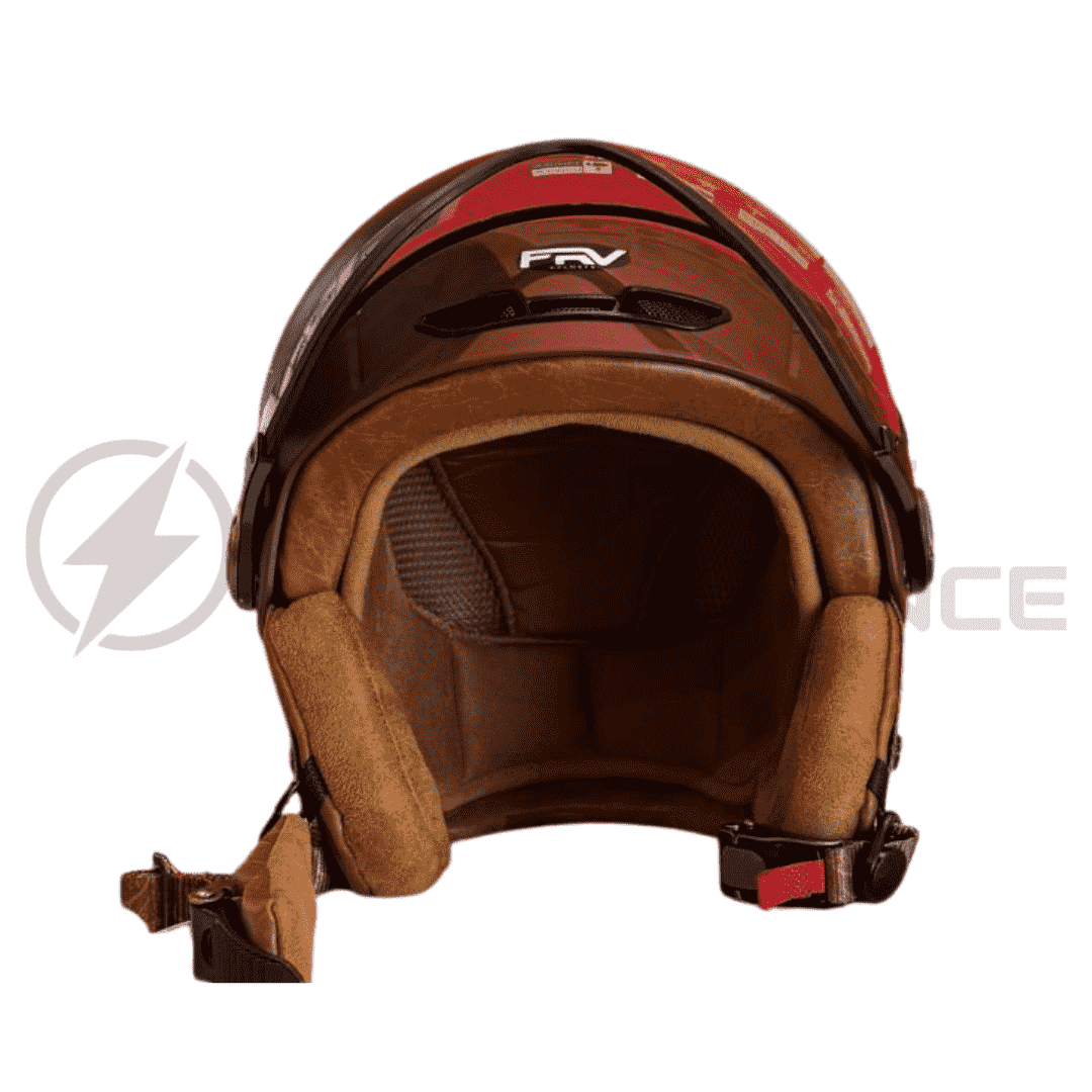 casque JET FRV bordeaux_mat