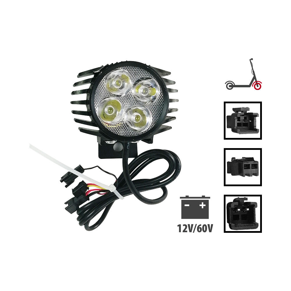 Lampe Led et Klaxon Avant Pour Trottinette Électriques