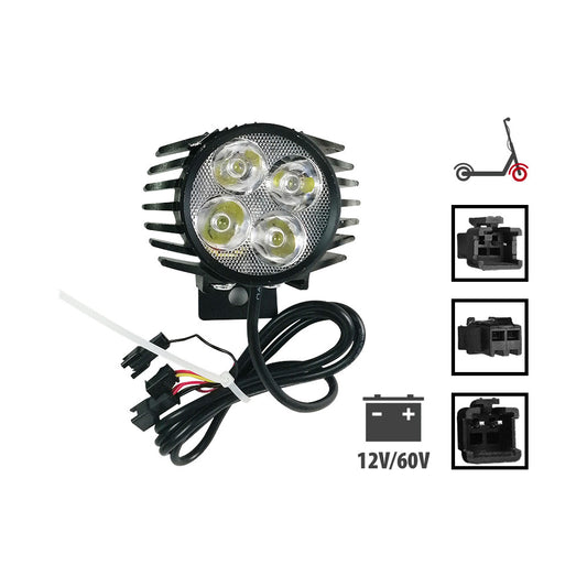 Lampe Led et Klaxon Avant Pour Trottinette Électriques