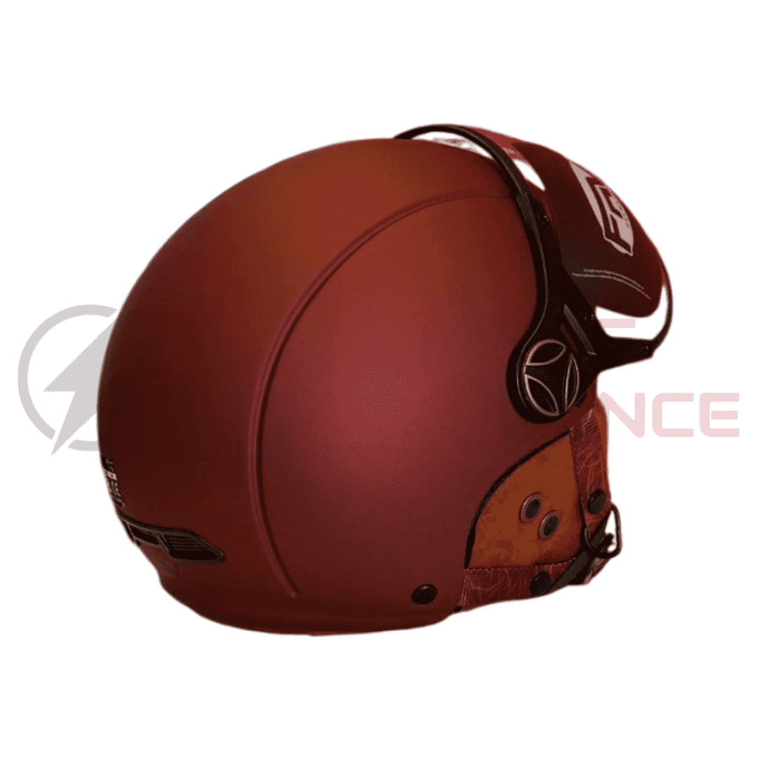 casque JET FRV bordeaux_mat